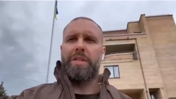 Над Балаклією підняли український прапор (відео)