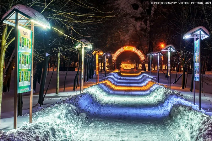 Кольори зимової ночі на світлинах луцького фотографа
