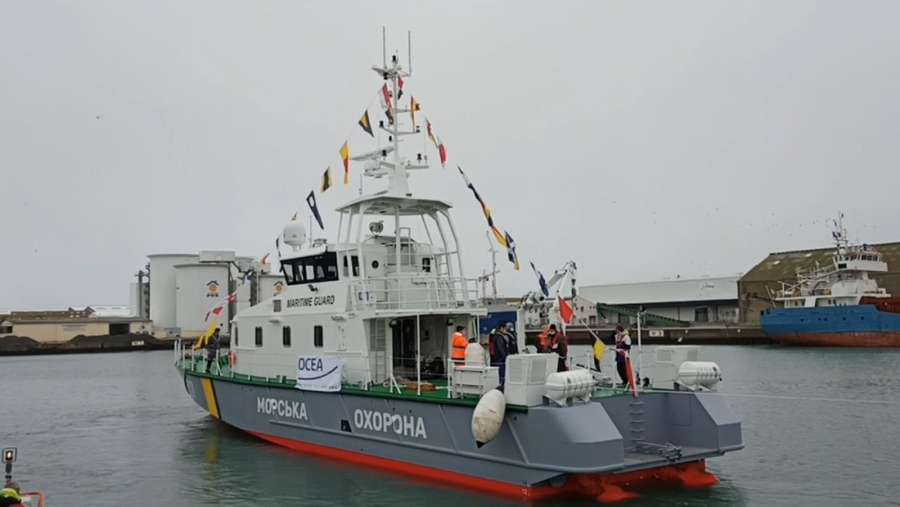 У Франції спустили на воду перший катер для охорони морських кордонів України (фото, відео)