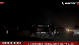 У Рованцях – аварія: зіткнулися KIA та AUDI (відео)