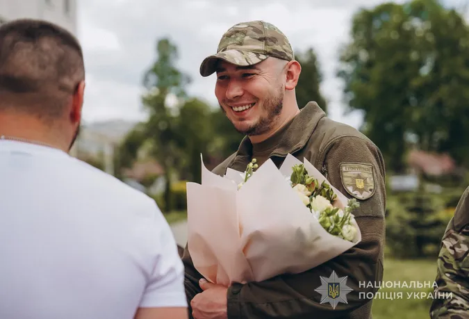 Поліцейський-доброволець стрілецького батальйону Волині вдруге став батьком (фото)