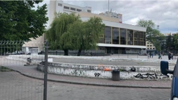 "Бетонне корито"  в центрі Луцька почали перетворювати на фонтан (фото, відео)