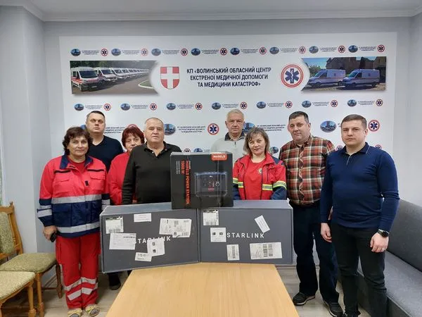 Волинська «екстренка» придбала для ЗСУ два Starlink та дев'ять FPV-дронів