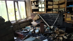 У Нововолинську в школі вщент згорів кабінет хімії (фото)