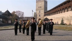 Опублікували патріотичне дефіле луцького військового оркестру перед замком Любарта (відео)