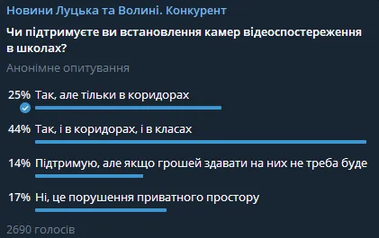 Безпека чи порушення приватності: чи схвалюють волиняни відеокамери в школах (відео)