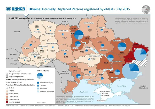 На Волині – більше 3 тисяч переселенців (карта)