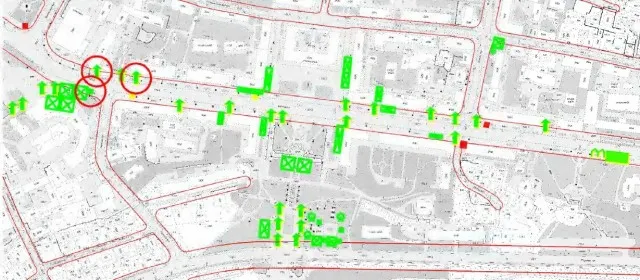 У центрі Луцька тимчасові споруди будуть розміщені по-новому