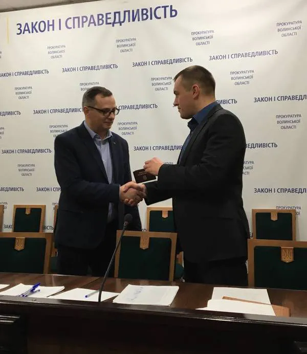 Прокурор Волині представив нового першого заступника