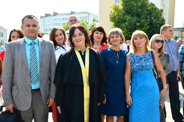...а це «гвардія» факультету бізнесу, яку веде за собою Надія Хвищун...