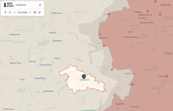 Росіяни впритул підходять до Гуляйполя: як змінилася лінія фронту за листопад