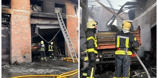 Масштабна пожежа у Луцьку: на вулиці Магістральній палали складські приміщення (фото)