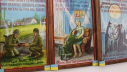 Військовий священник з Волині показав свої картини у Дубенському замку (фото)