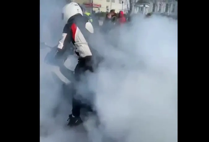 У Луцьку покарають мотоцикліста, що дрифтував у центрі міста
