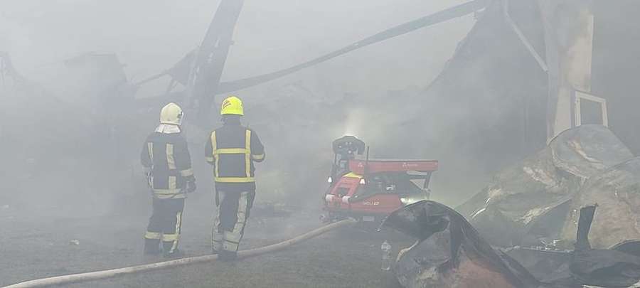 Пожежу на птахофабриці в Нововолиську гасив робот із Рівненщини (фото)