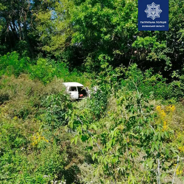 У 15 разів більше норми: на Волині п'яний водій злетів у кювет (фото)