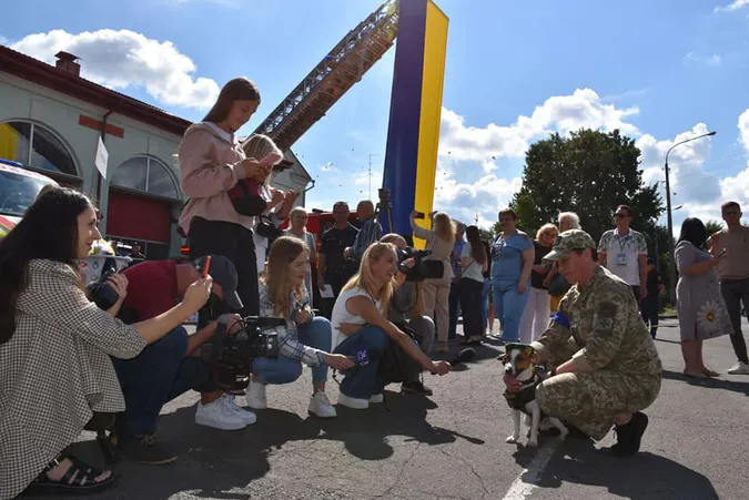 У Луцьку був пес Патрон: що він тут робив (фото)