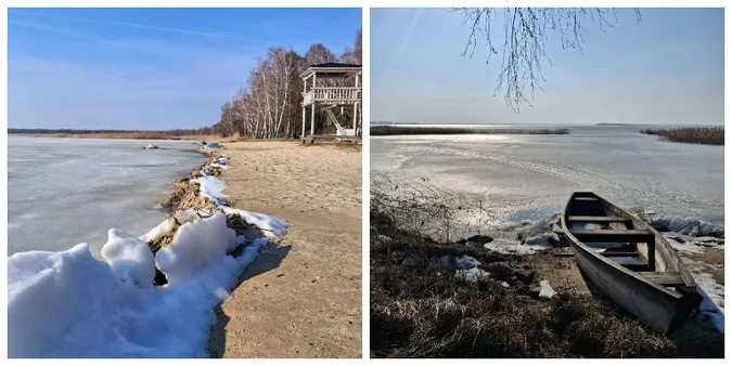 Крига, сонце і весна: Світязь огорнули перші теплі промені (фото)