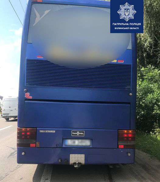 Під Луцьком зловили «шумахера» на пасажирському автобусі (фото)