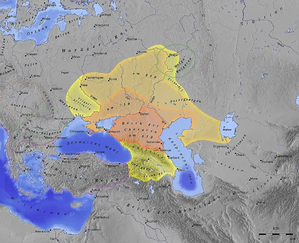 Карта Хозарського Каганату