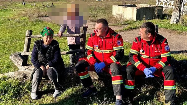 Волинські медики спілкуються з херсонцями. Фото: Анатолій Калинюк