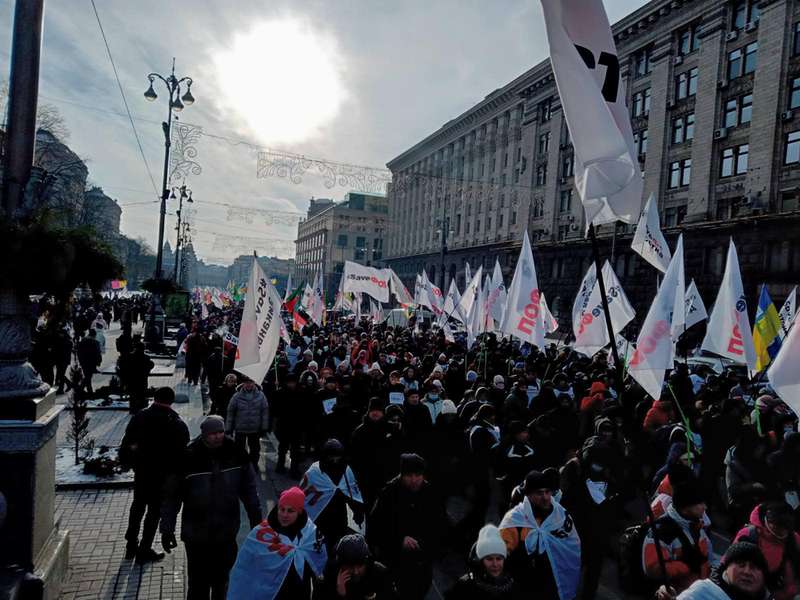 SaveФОП: луцькі підприємці долучились до акції протесту під Верховною Радою (фото)