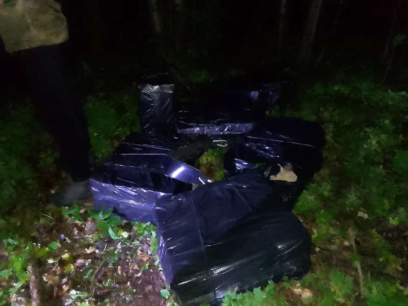 У лісі зловили волинянина, який тягнув 500 блоків сигарет з Білорусі (фото)