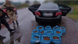 У Маневичах на блокпості зупинили «запаковану» бурштином «тойоту» (фото, відео)