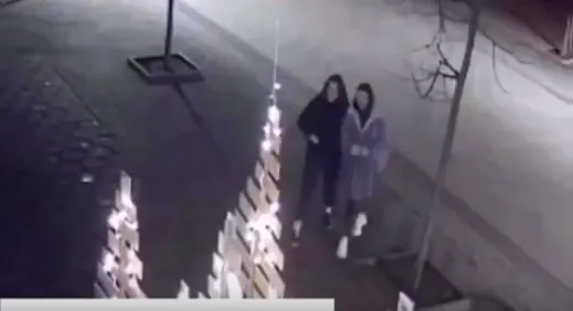 Відеокамери впіймали луцьких «ялинкових вандалок» (відео)
