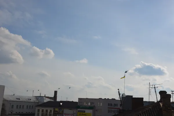 Над Луцьком пролетіли 5 озброєних вертольотів (фото, відео)