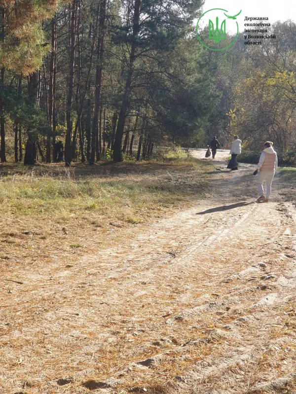 Біля популярного озера на Волині помітили стихійне звалище сміття
