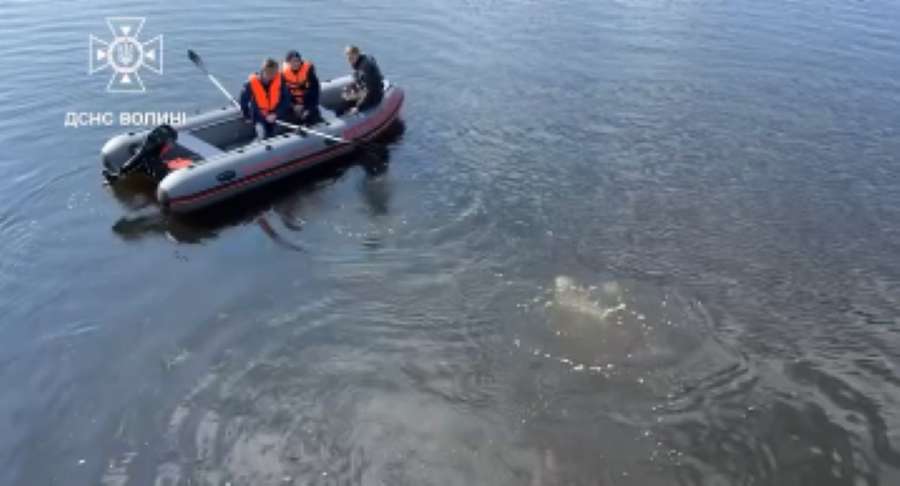 Автомобіль, піднятий з річки в Ковелі, – крадений: водолази обстежують дно (фото)