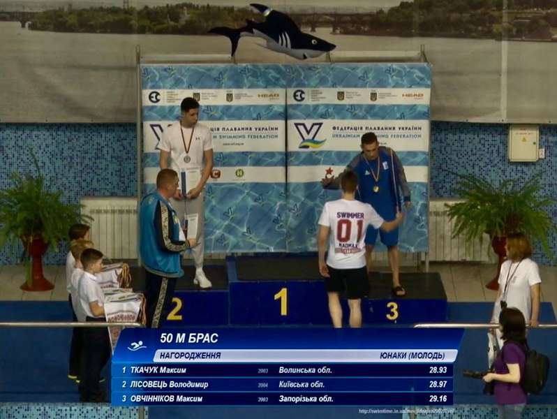 Волинянин отримав «золото» на чемпіонаті України з плавання (фото)