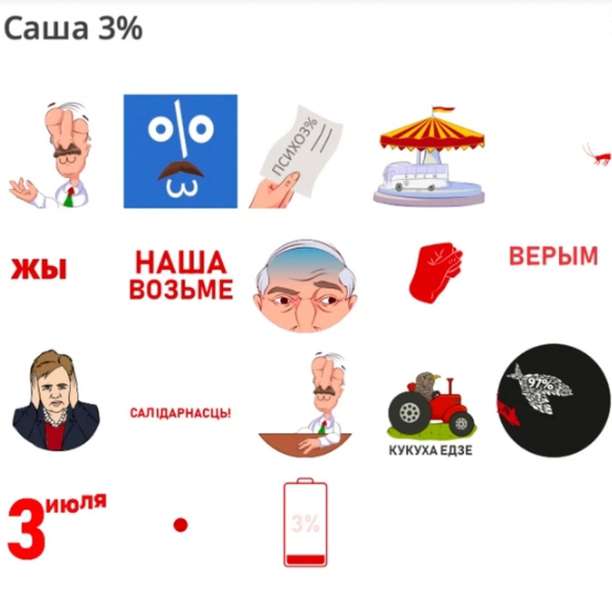 У Білорусі визнала екстремістськими Telegram-стікери з лукашенком