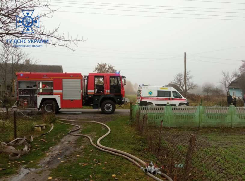 На Любомльщині пожежники врятували життя інваліду (фото)