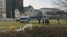 У Луцьку приземлився поліцейський вертоліт (фото)