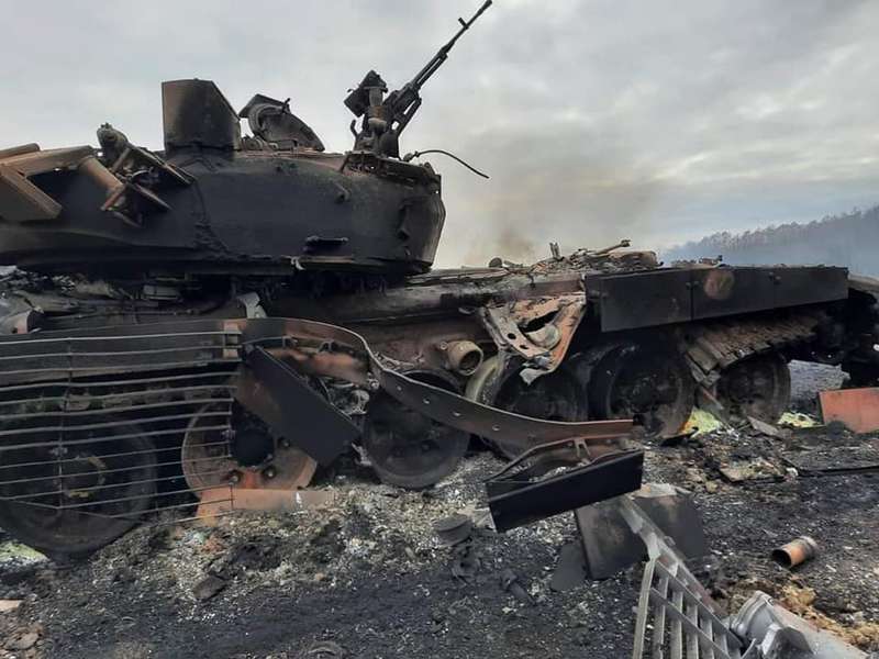 На Чернігівщині воїни ЗСУ знищили танкову роту армії РФ, – Генштаб (фото)