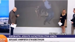 У Греції на журналіста напала свиня у прямому ефірі (відео)