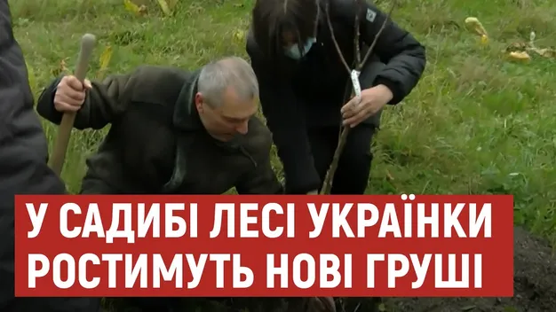 У садибі Лесі Українки шанувальник письменниці висадив нові груші