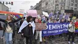 У Києві одночасно пройшли "Марш жінок" та "Марш проти абортів" (фото)