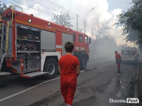 У Луцьку горів житловий будинок (фото)
