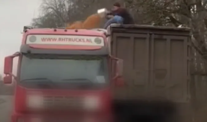 На Волині зловили VOLVO із зайвим вантажем (відео)