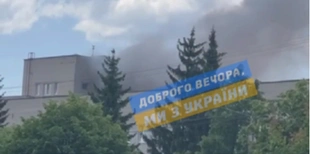 У Луцьку – пожежа на території міської лікарні (відео)