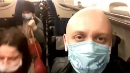 У Київ прибув літак з Італії, багато людей кашляє (відео)