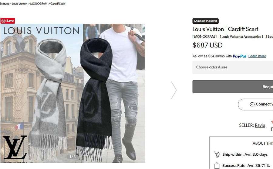 Недешеві покупочки: «Паша Мерседес» «засвітив» шарф Louis Vuitton, iPhone 14 та дорогий годинник (фото)