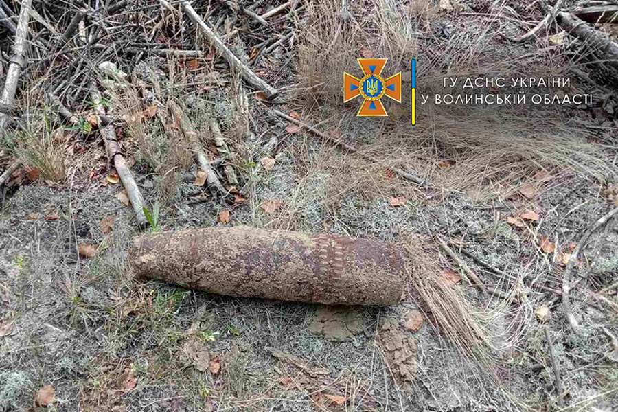 У Ковелі знайшли 17 артилерійських снарядів (фото)