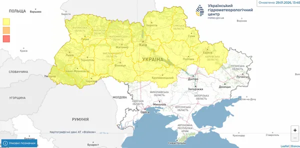 Волинь не покидає небезпечна погода: про що попереджають синоптики