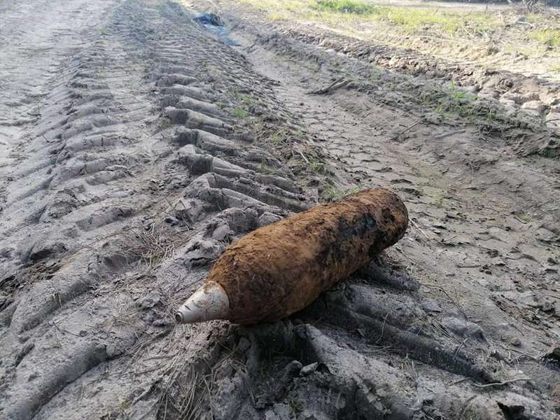 Знайшли у полях: на Волині знешкодили снаряди, авіабомбу й гранату (фото)