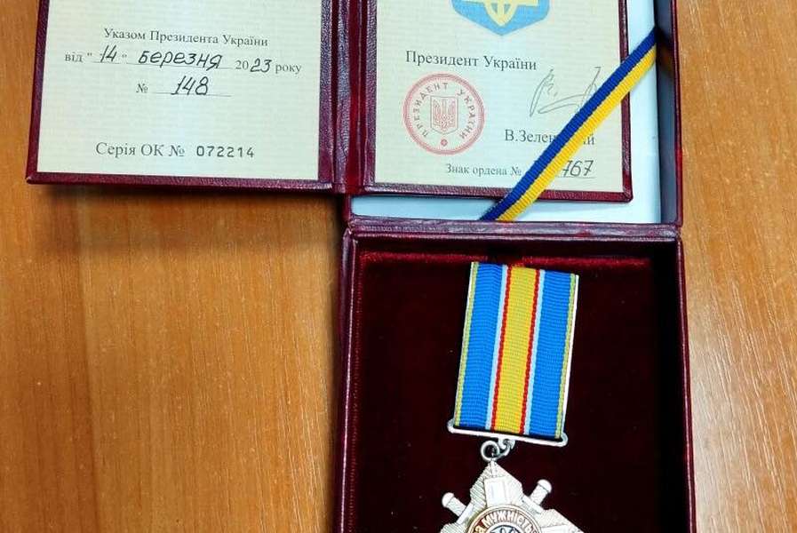 Волинянин Богдан Висоцький  отримав орден «За мужність» ІІІ ступеня (фото)