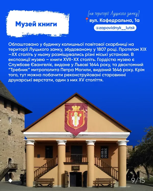 Попсові і не дуже: назвали топ-13 музеїв Луцької громади